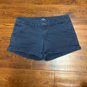 AMERICAN EAGLE Navy Blue Stretch Midi Shorts